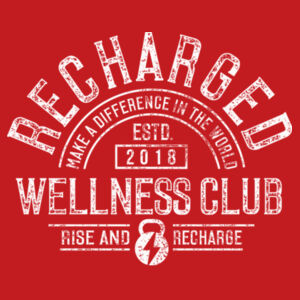 RECHARGED WELLNESS CLUB - WOMEN'S CROPPED T-SHIRT - $G7CSVY$ Design