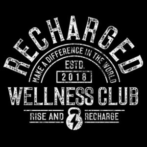 RECHARGED WELLNESS CLUB - WOMEN'S FITTED T-SHIRT - Z4HUCE Design