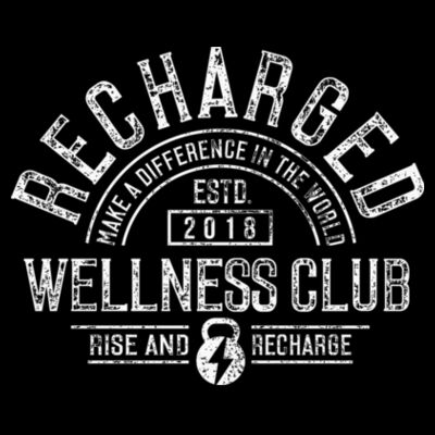 RECHARGED WELLNESS CLUB - T-SHIRT - A5NSKY Design