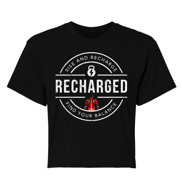 RISE AND RECHARGE - WOMEN'S CROPPED T-SHIRT - $UNZM1J$ Thumbnail