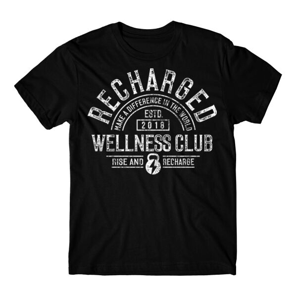 RECHARGED WELLNESS CLUB - T-SHIRT - A5NSKY Thumbnail